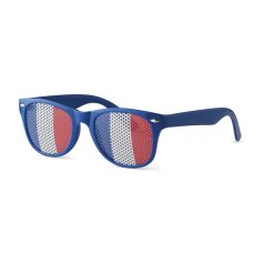   Ochelari de soare cu steagul Frantei pe lentila, Everestus, OSSG059, policarbonat, albastru