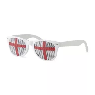   Ochelari de soare cu steagul Angliei pe lentila, Everestus, OSSG054, policarbonat, alb