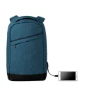 Rucsac cu bretele buretate, compartiment Laptop 13 inch, poliester 600D, Everestus, RU41, albastru