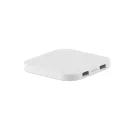 Incarcator fara fir cu portUSB, ABS, white