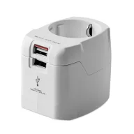 PRO Light USB. 3-pole, materiale multiple, white