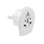 World to EU. 3-pole, materiale multiple, white