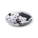 Insigna metalica, matt silver