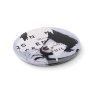 Insigna metalica, matt silver