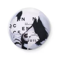 Insigna metalica, matt silver