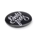 Insigna metalica, matt silver