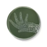 Insigna metalica, matt silver