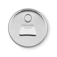 Magnet frigider cu desfacator, Metal, matt silver