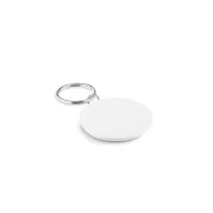 Breloc rotund, Everestus, KR0225, metal, alb
