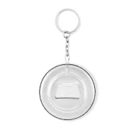 Breloc metalic cu desfacator, Metal, matt silver