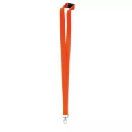   Lanyard cu carlig metalic si inchizatoare de siguranta, 2x92.5 cm, Everestus, 20SEP1392, Poliester, Portocaliu