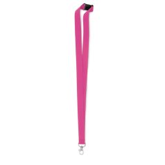   Lanyard cu carlig metalic si inchizatoare de siguranta, 2x92.5 cm, Everestus, 20SEP1389, Poliester, Fuchsia