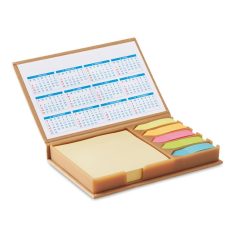 Set birou notite si calendar, Paper, beige