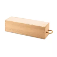   Cutie din lemn paulownia, pentru 1 sticla de vin, Everestus, VXCV01, natur