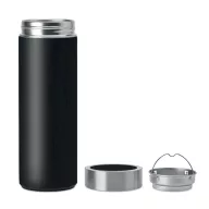   Termos, Everestus, 42FEB232506, 400 ml, Ø6.5x20 cm, Bambus, Negru