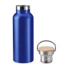 Termos dublu 500 ml, bambus, otel inoxidabil, Everestus, TE3, albastru