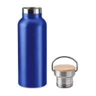   Termos dublu 500 ml, bambus, otel inoxidabil, Everestus, TE3, albastru