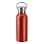 Termos dublu 500 ml, bambus, otel inoxidabil, Everestus, TE8, rosu
