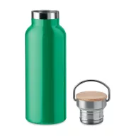   Termos cu perete dublu, 21MAR2702, 500 ml, Ø 7x21 cm, Everestus, Otel, Bambus, Verde
