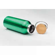   Termos cu perete dublu, 21MAR2702, 500 ml, Ø 7x21 cm, Everestus, Otel, Bambus, Verde