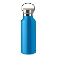   Termos cu perete dublu, 21MAR2704, 500 ml, Ø 7x21 cm, Everestus, Otel, Bambus, Turcoaz