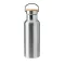 Termos dublu 500 ml, bambus, otel inoxidabil, Everestus, TE5, argintiu mat