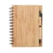 Agenda A5 cu pagini dictando, Everestus, AG07, hartie, bambus, natur