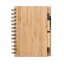 Agenda A5 cu pagini dictando, Everestus, AG07, hartie, bambus, natur