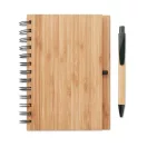 Agenda A5 cu pagini dictando, Everestus, AG07, hartie, bambus, natur