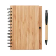   Agenda A5 cu pagini dictando, Everestus, AG07, hartie, bambus, natur
