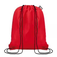 Sac cu cordon 190T RPET, PET, red