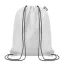 Sac cu cordon 190T RPET, PET, white