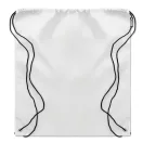 Sac cu cordon 190T RPET, PET, white
