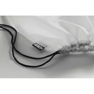 Sac cu cordon 190T RPET, PET, white