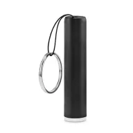Breloc cu lanterna, plastic, logo luminos, black
