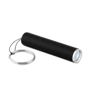Breloc cu lanterna, plastic, logo luminos, black