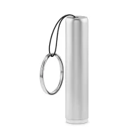 Breloc cu lanterna, plastic, logo luminos, silver