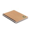 Agenda B6 cu spirala, 70 foi dictando, Everestus, 20IAN1760, Verde, Hartie