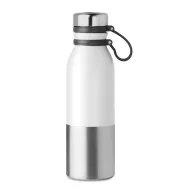  Sticla sport cu perete dublu de 600 ml, otel inoxidabil, silicon, Everestus, RA8, alb