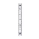 Metru pliabil tamplarie de 1m, plastic, white