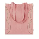 Sacosa cu snur bumbac reciclat, red