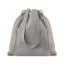 Sacosa cu snur bumbac reciclat, grey