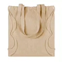 Sacosa cu snur bumbac reciclat, beige