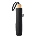 Umbrela pliabila 21 inch, poliester 190T, lemn, Everestus, UP3, negru