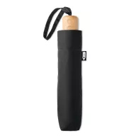   Umbrela pliabila 21 inch, poliester 190T, lemn, Everestus, UP3, negru