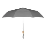   Umbrela pliabila 21 inch, poliester 190T, lemn, Everestus, UP5, gri