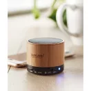 Boxa rotunda Bluetooth bambus, Bamboo, black