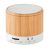 Boxa rotunda Bluetooth bambus, Bamboo, white