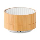 Boxa Bluetooth din bambus 3W, materiale multiple, white