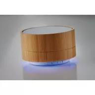 Boxa Bluetooth din bambus 3W, materiale multiple, white